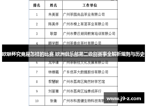 欧联杯究竟是怎样的比赛 欧洲俱乐部第二级别赛事全解析规则与历史